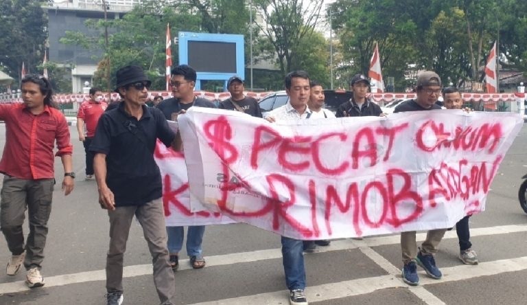 aksi solidaritas wartawan lebak