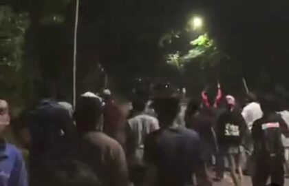 bentrok warga di kecamatan jasinga
