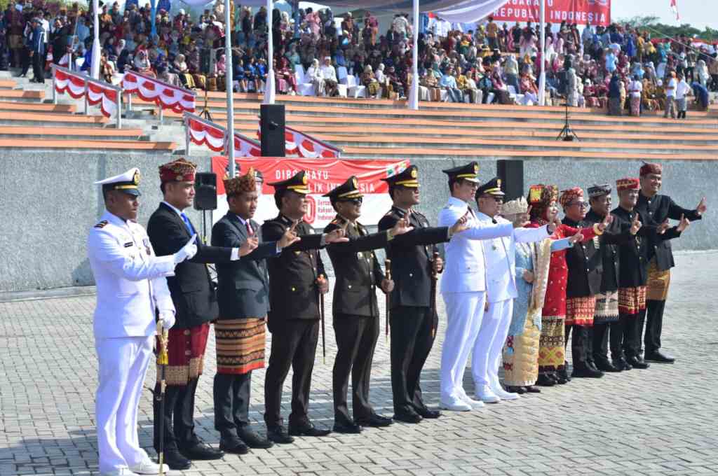 Kepala BNNK Lampung Selatan Hadiri Upacara HUT ke-80 RI di Menara Siger 1 bnnk hut ri 80