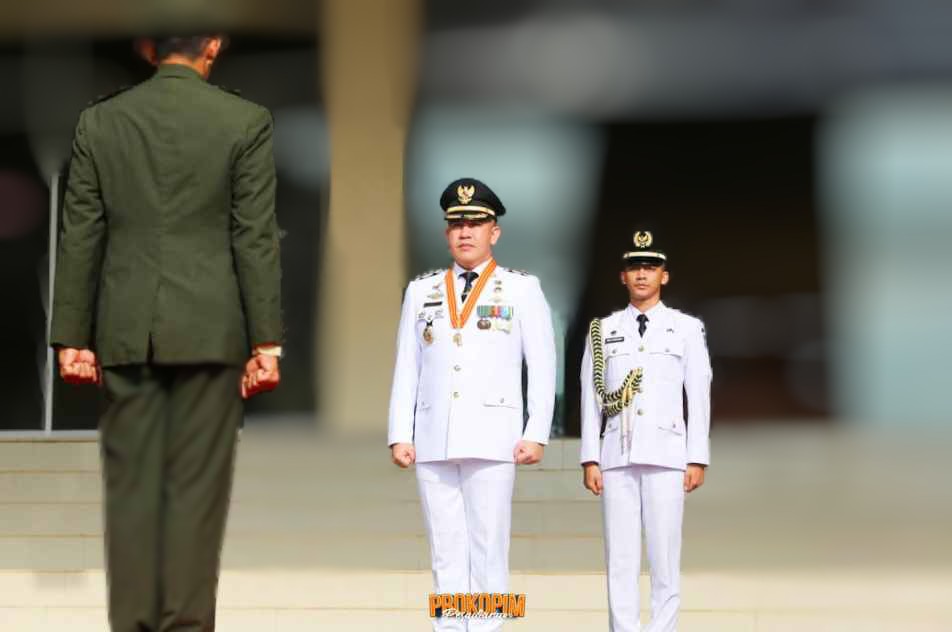 Upacara HUT ke-80 RI di Pesawaran Berlangsung Khidmat, Bupati Dendi Jadi Inspektur Upacara 1 dendi hut ri 80