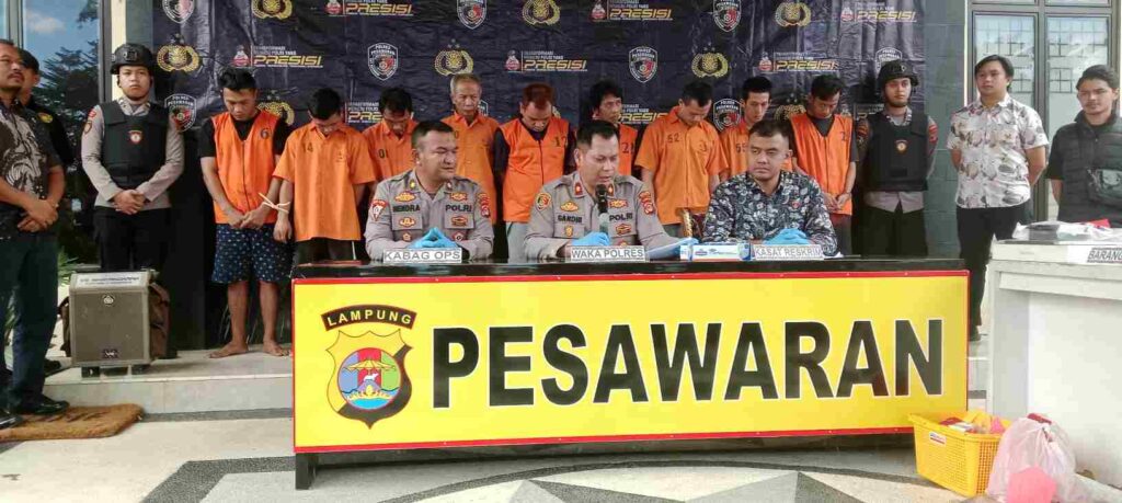 konfrensi pers polres psw