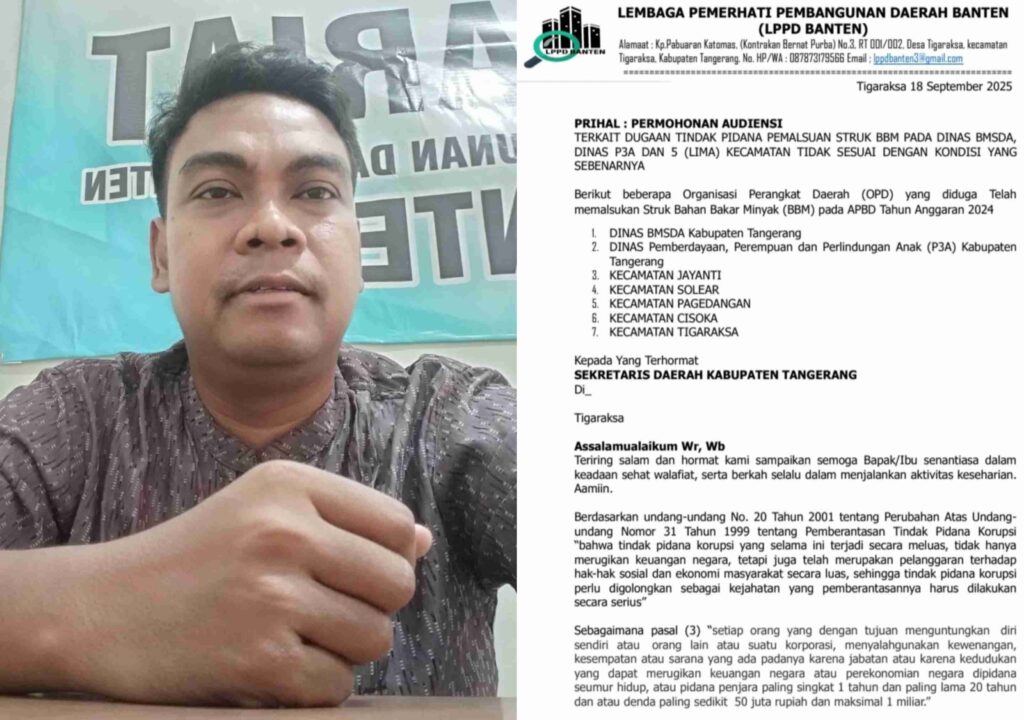 ketua lppd banten dan surat audiensi