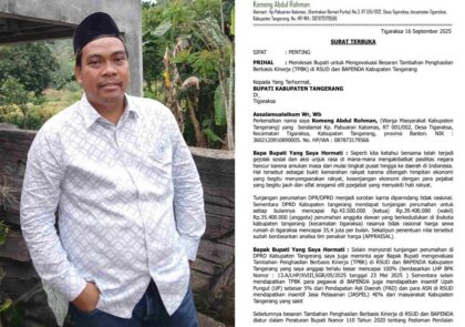 surat terbuka komeng abdul rohman untuk bupati tangerang