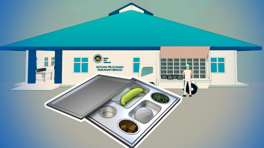 Ilustrasi dapur umum mbg