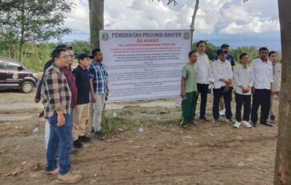 diduga ilegal dan rusak lingkungan pemprov banten tutup galian tanah di curugbitung