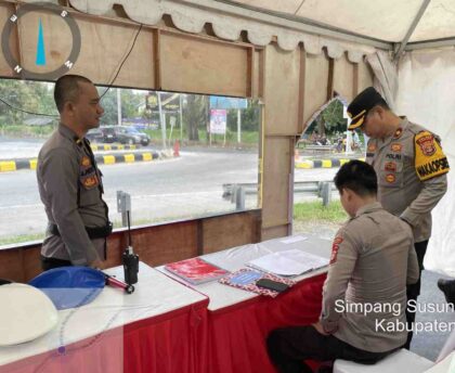 pol sidak posko lebaran