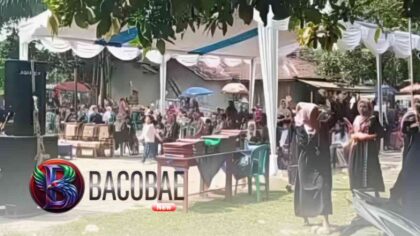 Suasana acara perpisahan dan kenaikan kelas di SDN 2 Malangsari, Kabupaten Lebak, yang menjadi sorotan terkait dugaan penarikan iuran di tengah larangan Disdik Lebak.